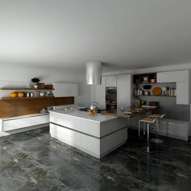 Family – kitchen – restaurant 443 3D Model