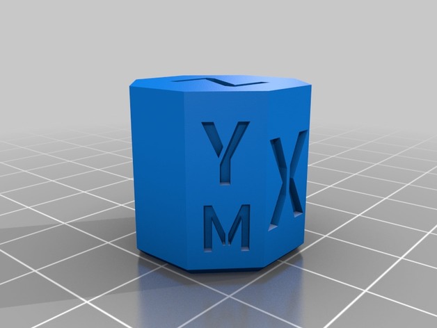 CoreXY Calibration Ocatagon (“cube”) 3D Print Model