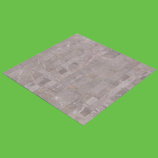 Gray Tile Floor 3D Model