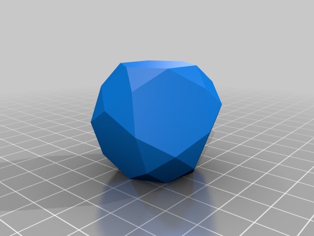 38 sided Snub Hexahedron W9 Waterman Polyhedron 3D Print Model