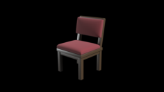 Church Chair Set 3D Model