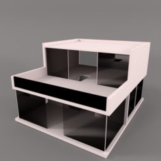 High-tech house 3D Model