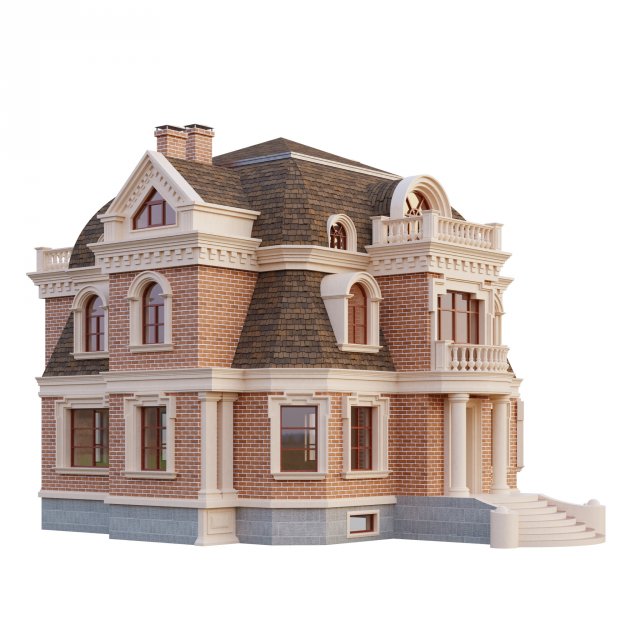 Brick house 3D Model