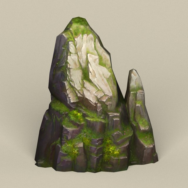 Game Ready Stone Rock 13 3D Model