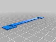 Binder strap stopper (2Hole Pitch80mm) 3D Print Model