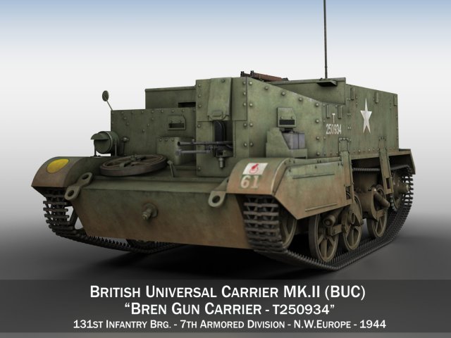 Bren Gun Carrier – BUC – T250934 3D Model