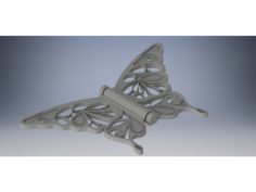 Ornate Hinge Butterfly – Swallowtail 3D Print Model