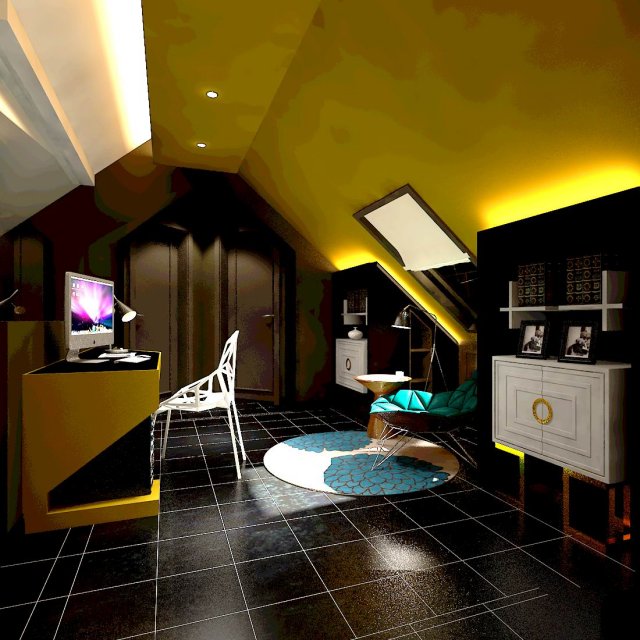 Family – Office – Study room -0204 3D Model