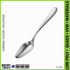 Fruit Spoon Common Cutlery 3D Model