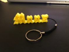 Key Chain (Maaz) 3D Print Model