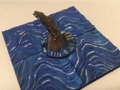 Spinosaurus Emerging from Sea 3D Print Model