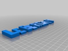 A Name 3D Print Model