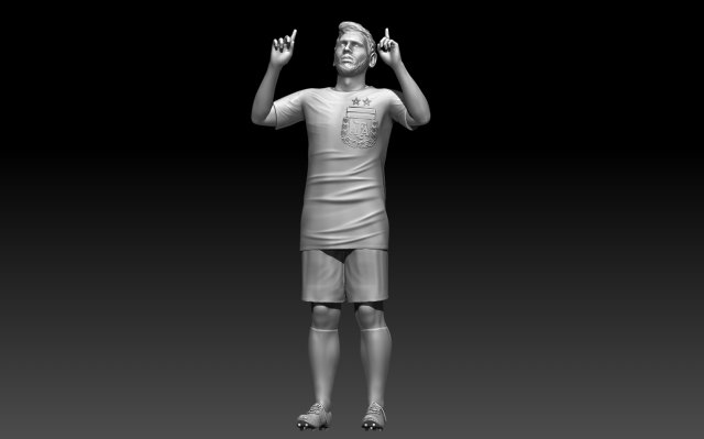 Leo Messi 3D Model