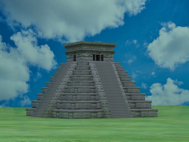 Chichen Itza Maya 3D Model