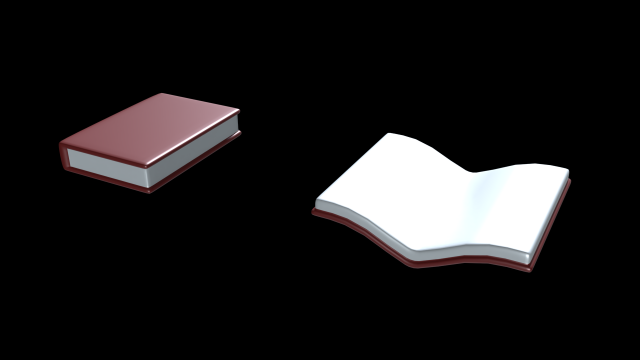 Church Book Set Free 3D Model