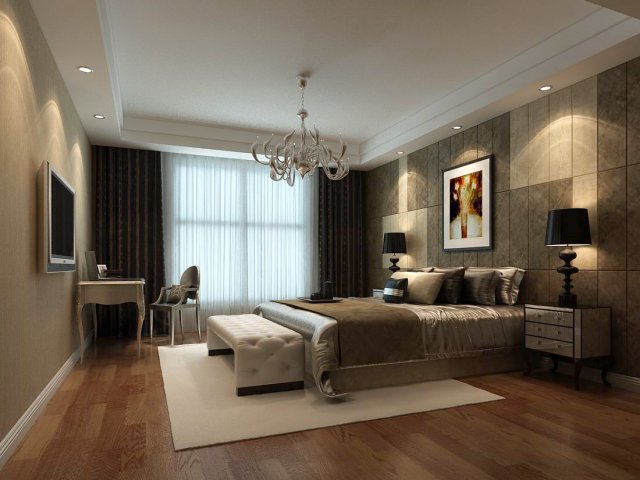 Beautifully stylish and luxurious bedrooms 124 3D Model