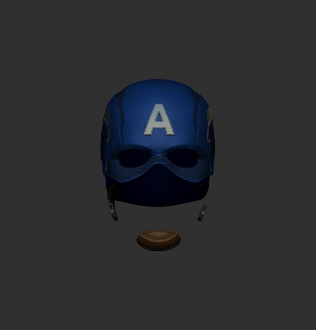 Helmet Captain 3D Model