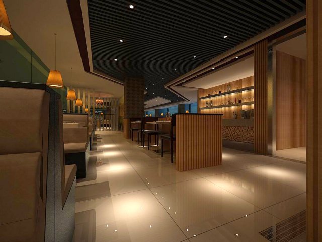 Business Restaurant – Coffee – Banquet 209 3D Model