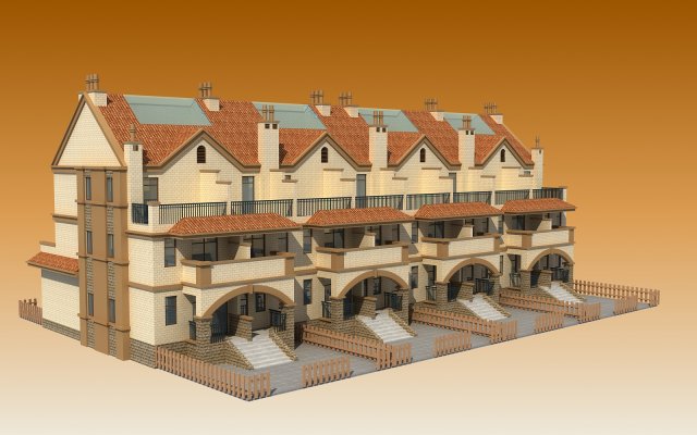 TOWNHOUSES 3D Model
