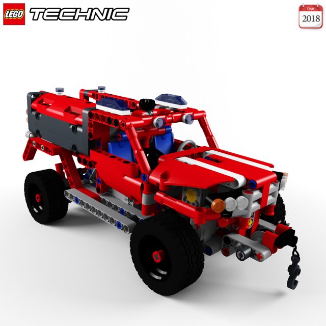 Lego 42075 First Responder 3D Model
