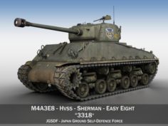 M4A3E8 Sherman – JGSDF – 3318 3D Model