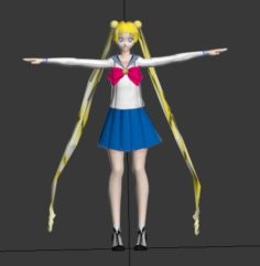 Bunny tsukino de Sailor moon 3D Model