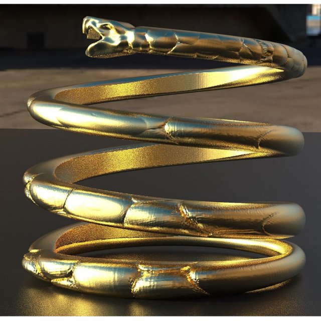 Snake ring 3D Model