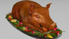 Pig roast 3D Model