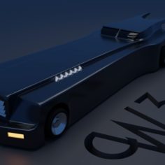 Batman: TAS Batmobile						 Free 3D Model
