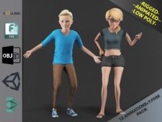 Cartoon Characters Pack1 3D Model
