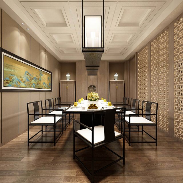 Business Restaurant – Coffee – Banquet 46 3D Model