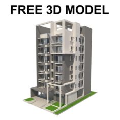 Apartment Building 1 Free 3D Model