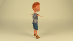 Cartoon Boy Free 3D Model