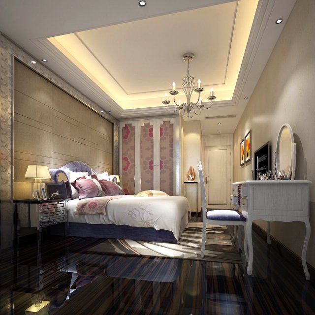 Beautifully stylish and luxurious bedrooms 50 3D Model