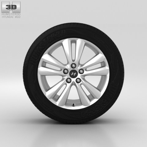 Hyundai ix35 Wheel 18 inch 001 3D Model