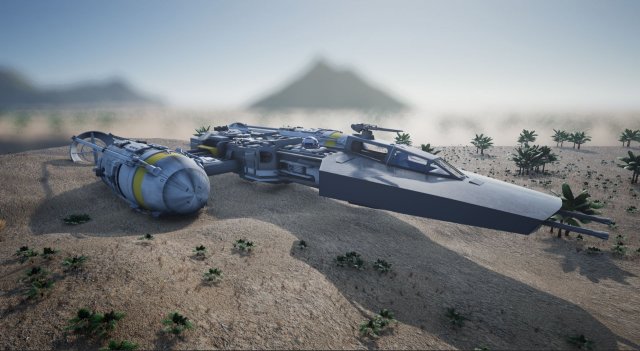 Star Wars Ship 3D Model