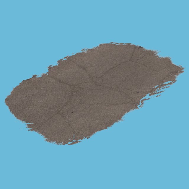Cracked Pavement 3D Model