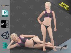 White Woman 3D Model