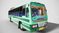 Indian TNSTC Bus Model 3D Model