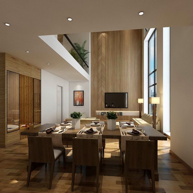 Family – kitchen – restaurant 452 3D Model
