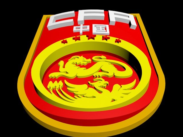 China Football National Team 3d Logo or Badge 3D Model