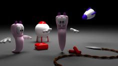 Worms Free 3D Model