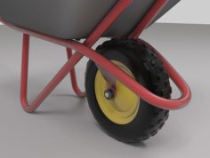 Construction Wheelbarrow 3D Model