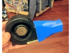 BBQ 97mm to 40mm Blower Server Fan Duct press fit 1012 KH302 3D Print Model