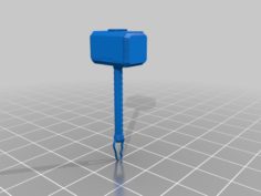 3D Printable Mjolnir (Thor’s Hammer) 3D Print Model