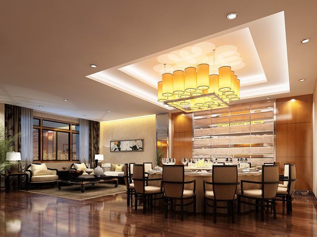 Business Restaurant – Coffee – Banquet 158 3D Model