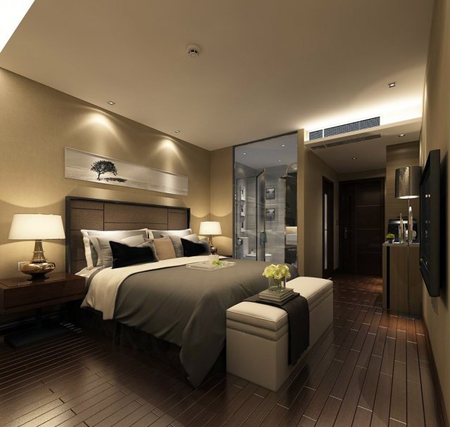 Beautifully stylish and luxurious bedrooms 117 3D Model