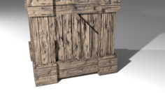 WOODEN BOX OLD STYLE 3D Model