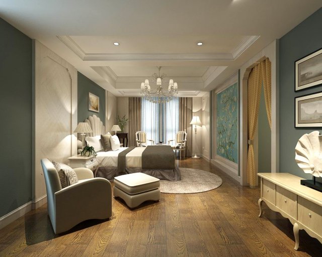 Beautifully stylish and luxurious bedrooms 19 3D Model