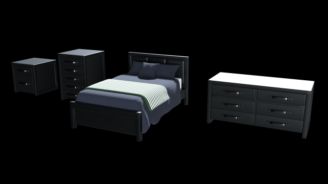 Bedroom Asset Pack 2 3D Model